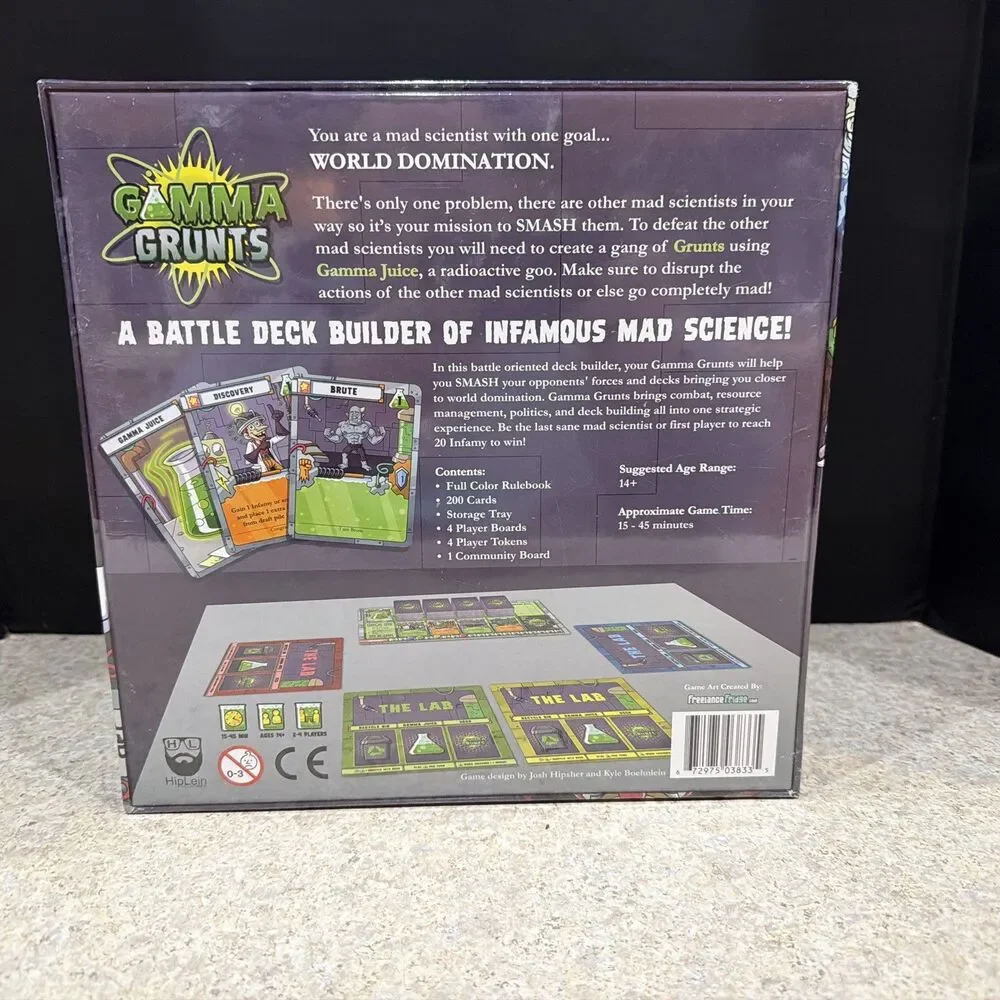 RARE BOARD GAME GAMMA GRUNTS HIPLEIN INDUSTRIES NIB (NEW!)